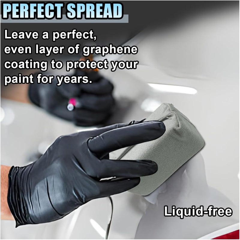 LHDOS Suede Microfiber Applicator Pad, Ceramic Coating Sponge Pad, Multi-Purpose Car Detailing Sponge Applicator for Applying Wax, Sealants, Ceramic Spray Coating and Other Conditioners (2PCS) - Image 3
